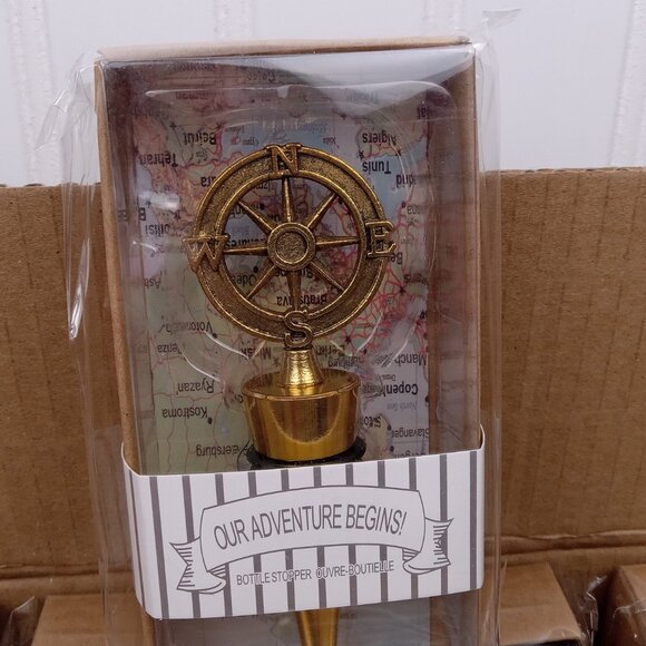 28 Pack Rudder Wine Bottle Stoppers Compass Nautical Reusable Party Favors Corks - Picture 6 of 9